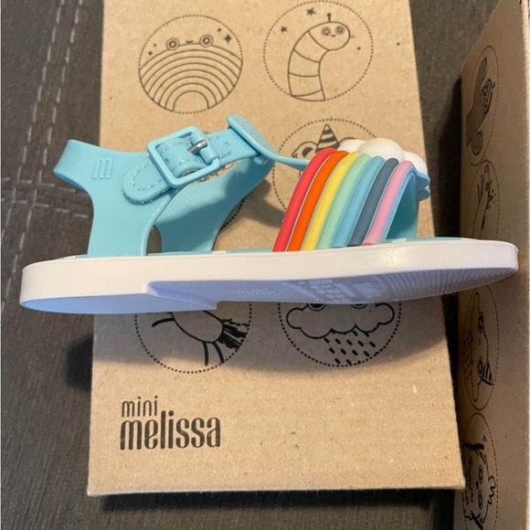 New Kids Mini Melissa Sunny Day Appliqué Sandals. - Picture 3 of 6